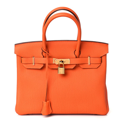 Hermes Togo Birkin 30 Orange 1 of 10