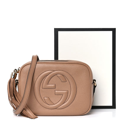 Gucci Pebbled Calfskin Small Soho Disco Bag Camelia 14 of 14