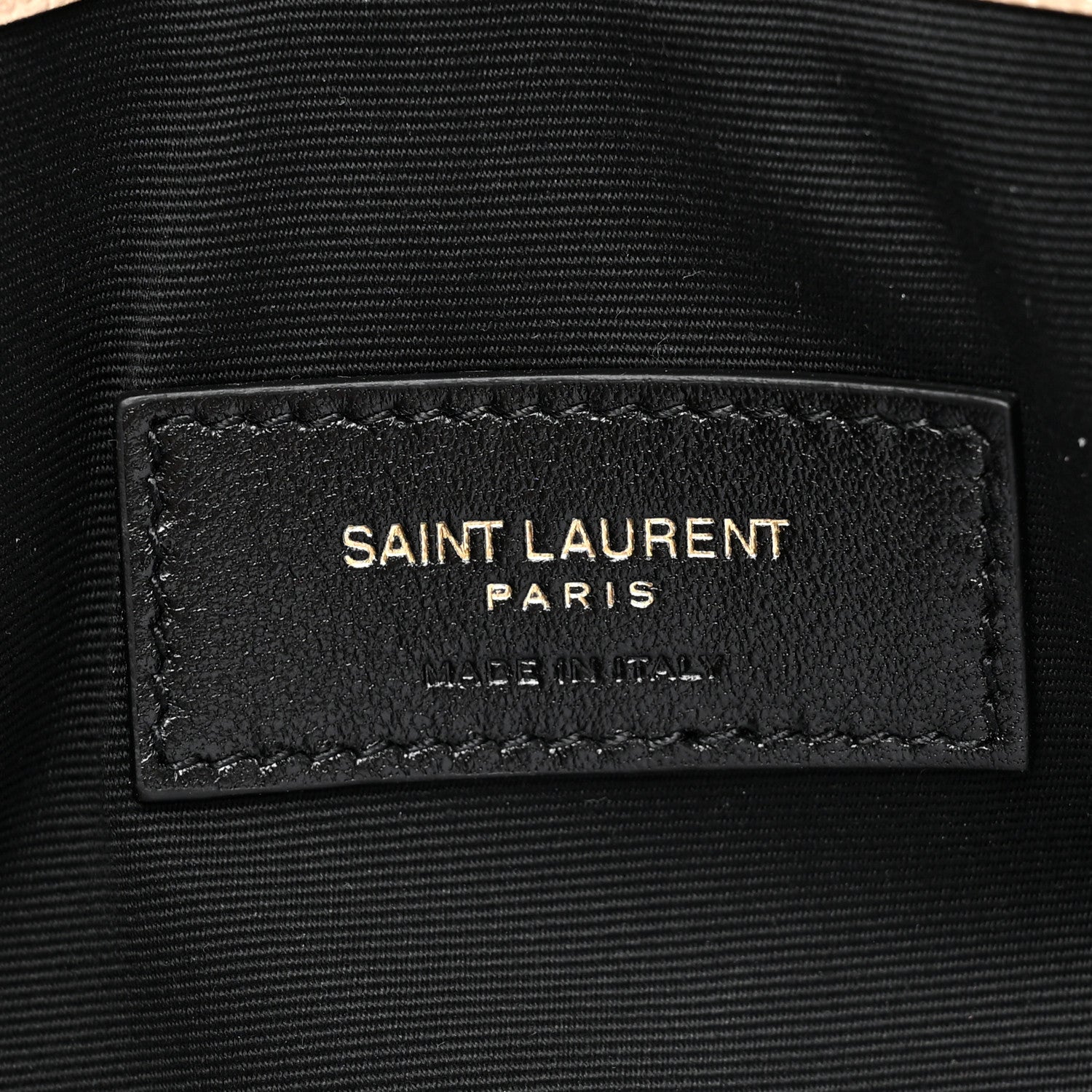 Saint Laurent Grain De Poudre Uptown Pouch Dark Beige 6 of 9