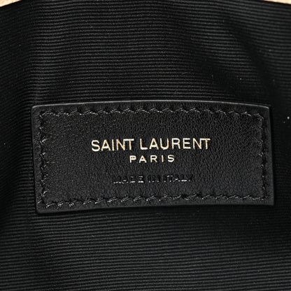 Saint Laurent Grain De Poudre Uptown Pouch Dark Beige 6 of 9