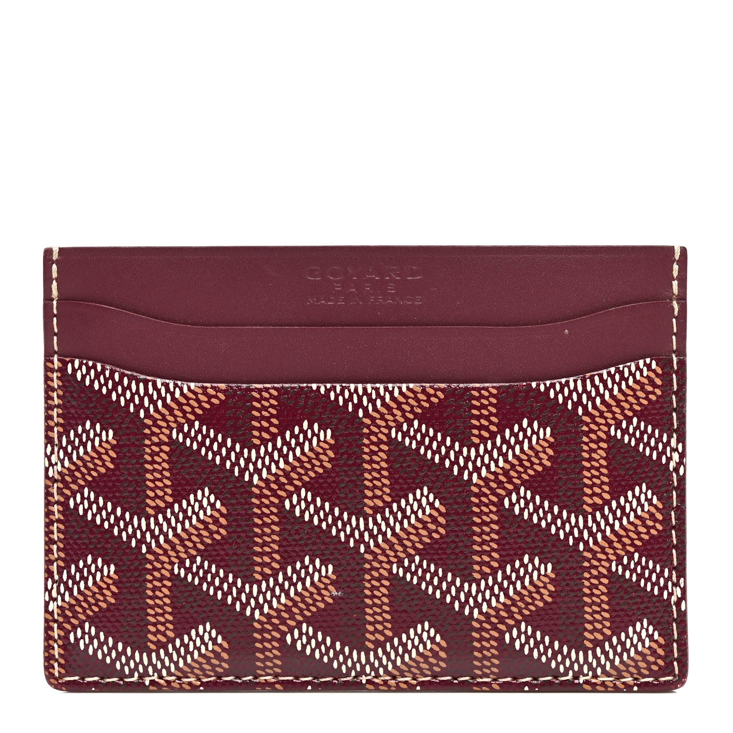 Goyardine Saint Sulpice Card Holder Bordeaux