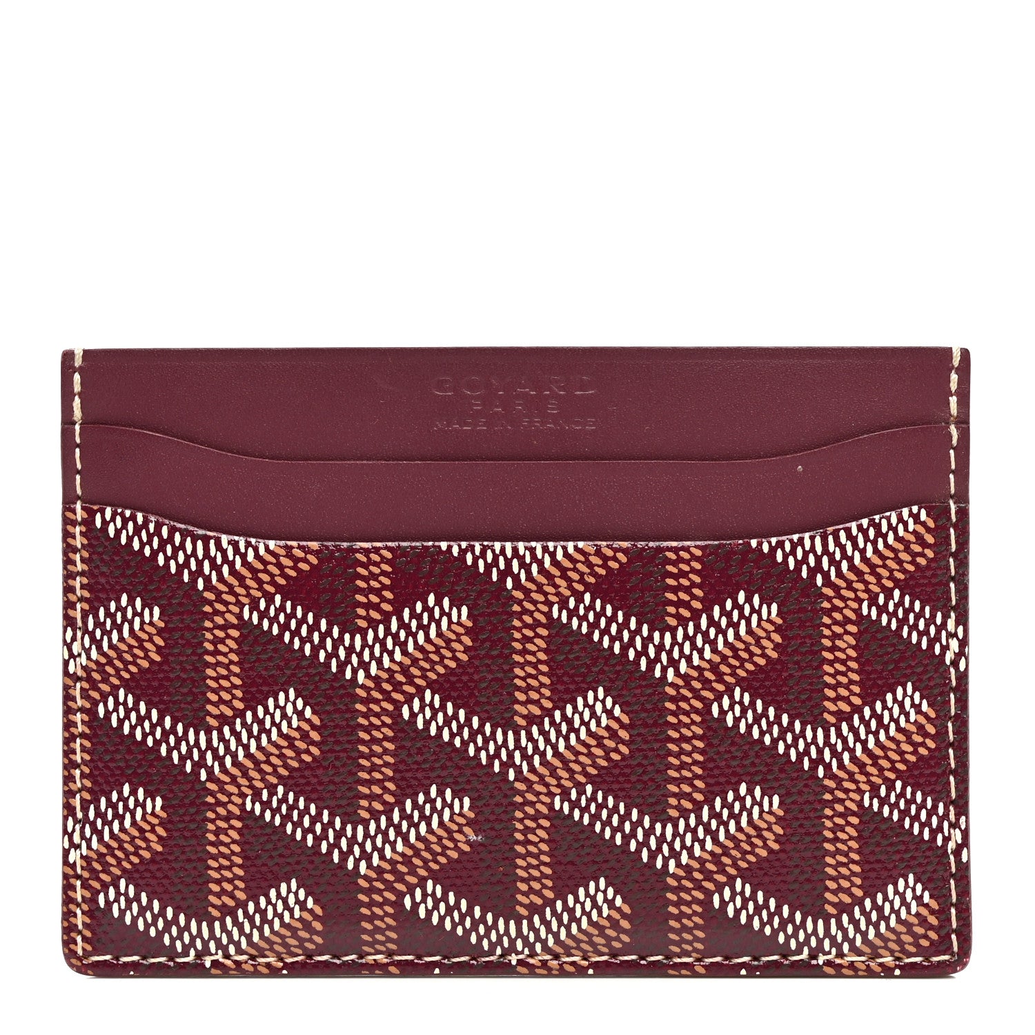 Goyard Goyardine Saint Sulpice Card Holder Bordeaux 1 of 7
