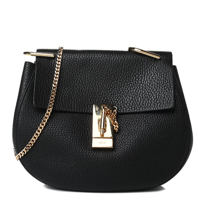 Chloe Grained Lambskin Drew Shoulder Bag Black 1 of 6