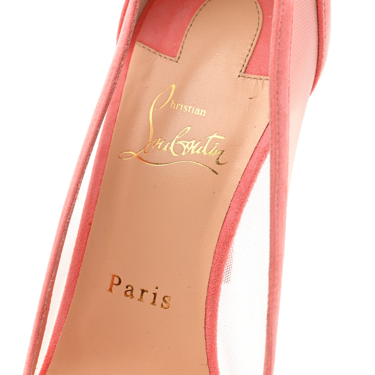 Christian Louboutin Veau Velours Rete Galativi 100 Pumps 41 Operette 8 of 9