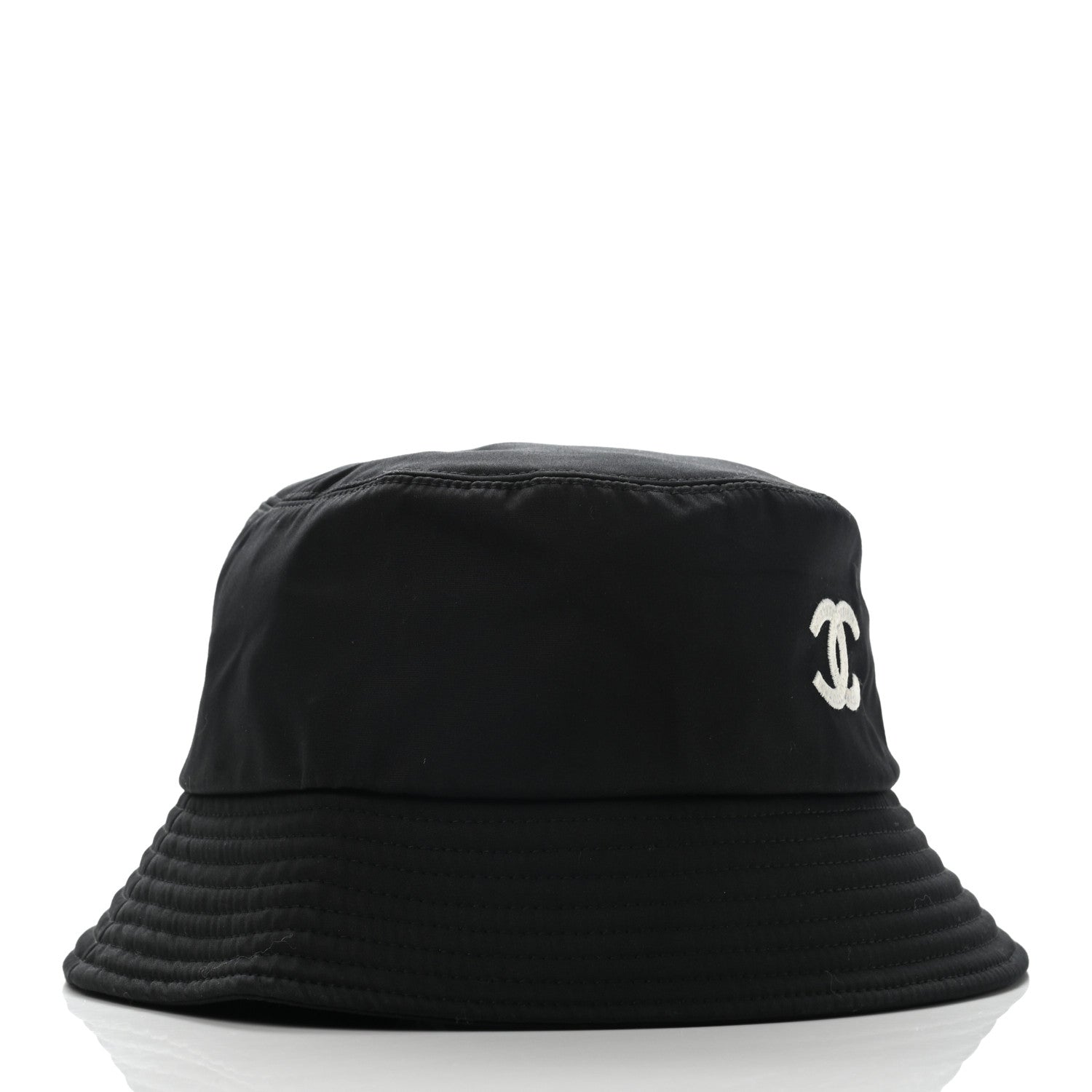 Chanel Cotton CC Bucket Hat L Black 3 of 7