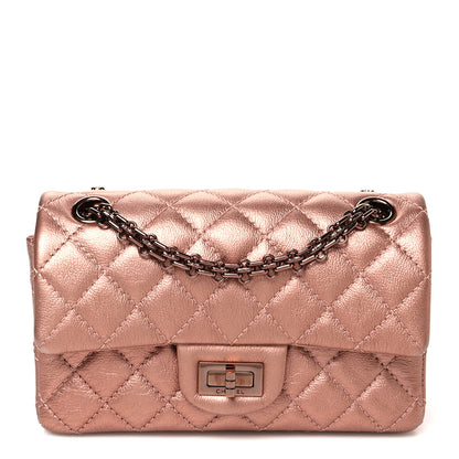 Chanel Metallic Grained Calfskin Quilted 2.55 Reissue Mini Flap Copper Pink Copper Pink 1 of 10