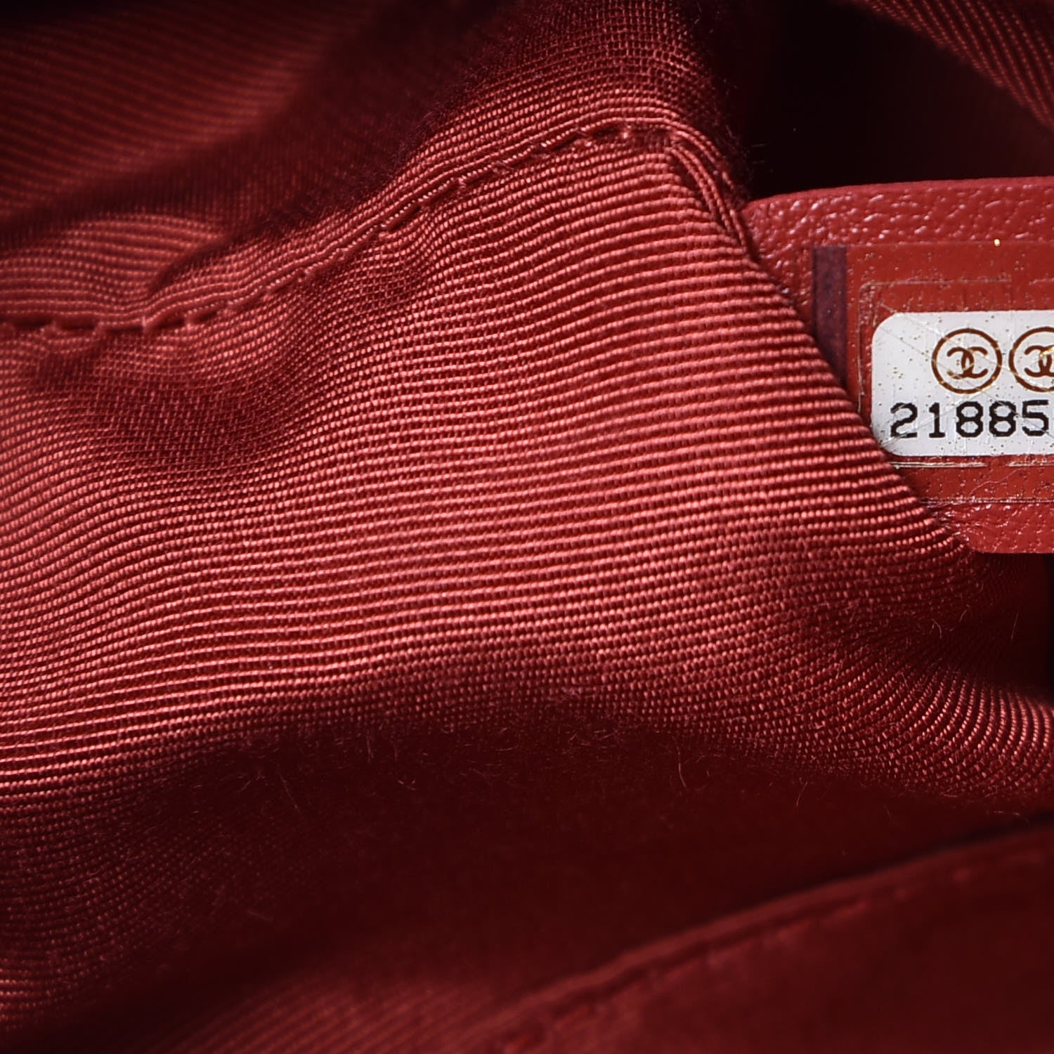 Chanel Lambskin Quilted Boy Shopping Tote Dark Red 7 of 10