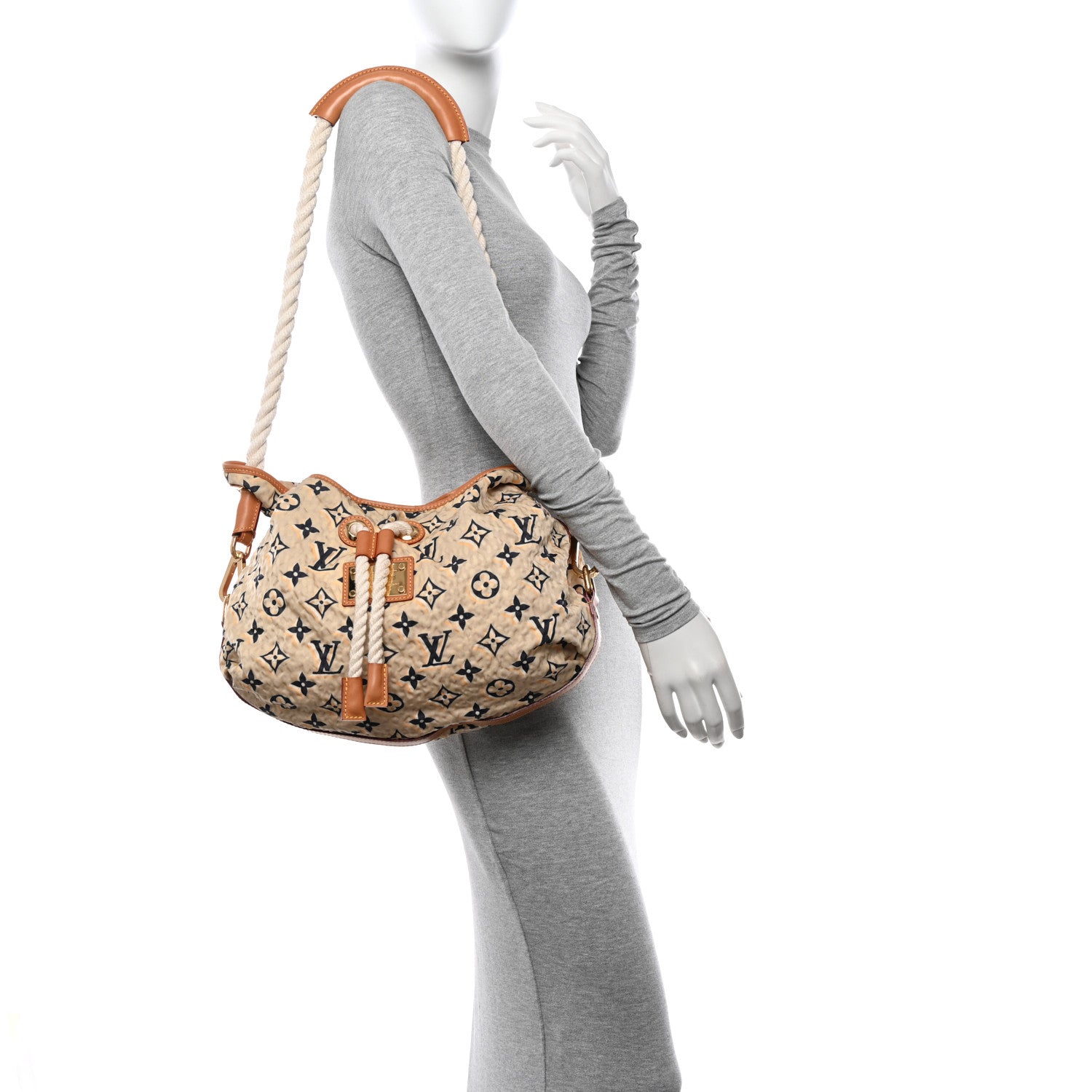 Louis Vuitton Canvas Monogram Cruise Bulles MM Natural 2 of 14