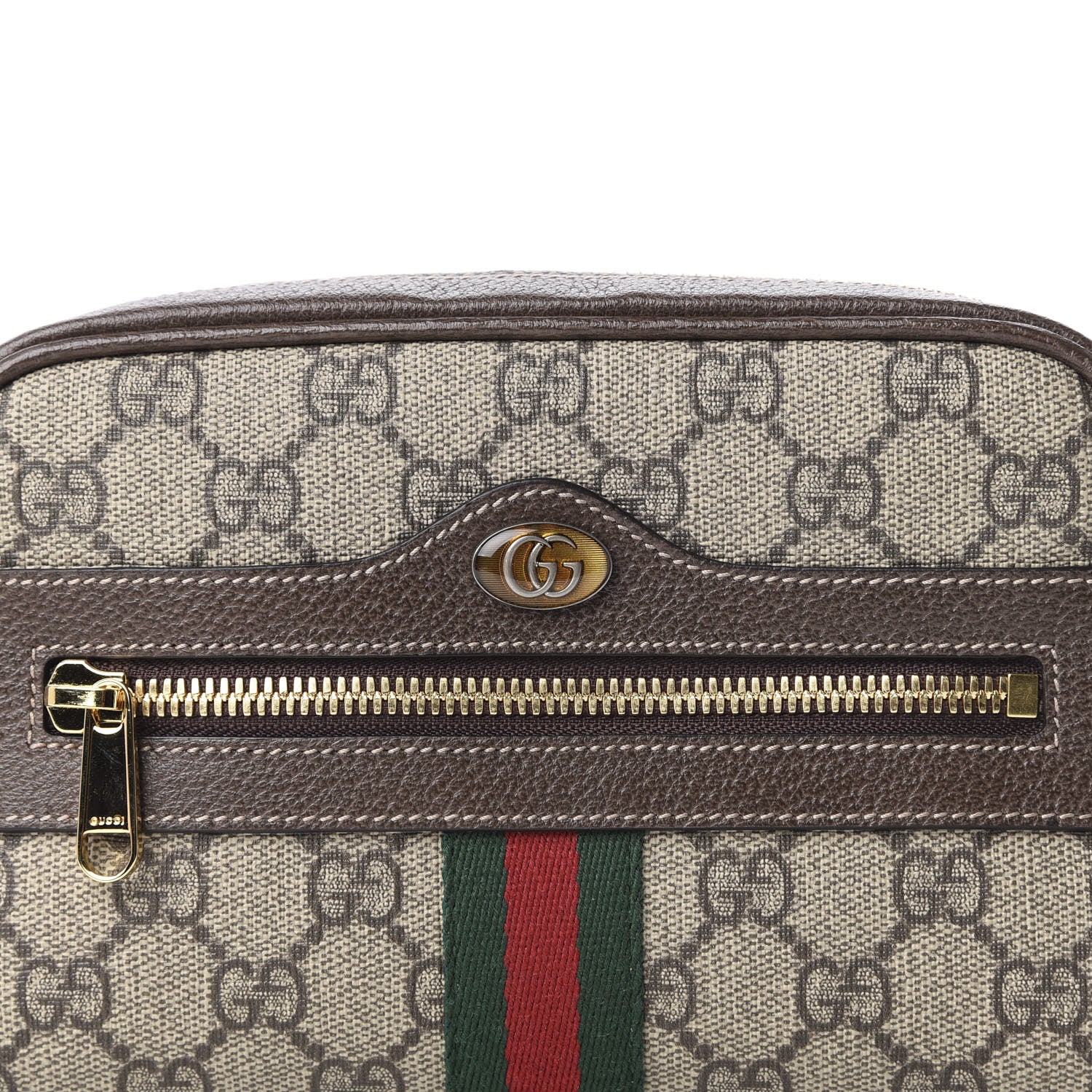 Gucci GG Supreme Monogram Web Small Ophidia Belt Bag 85 34 Dark Brown 10 of 10