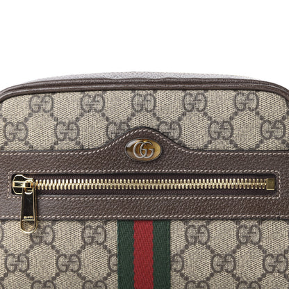 Gucci GG Supreme Monogram Web Small Ophidia Belt Bag 85 34 Dark Brown 10 of 10