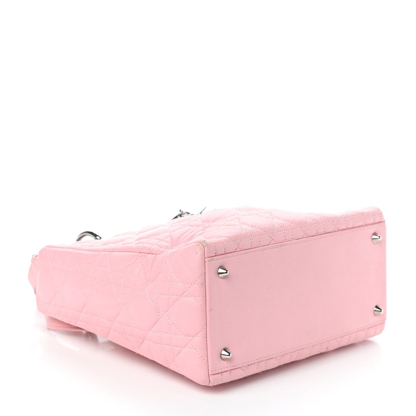 Lambskin Cannage Medium Lady Dior Light Pink