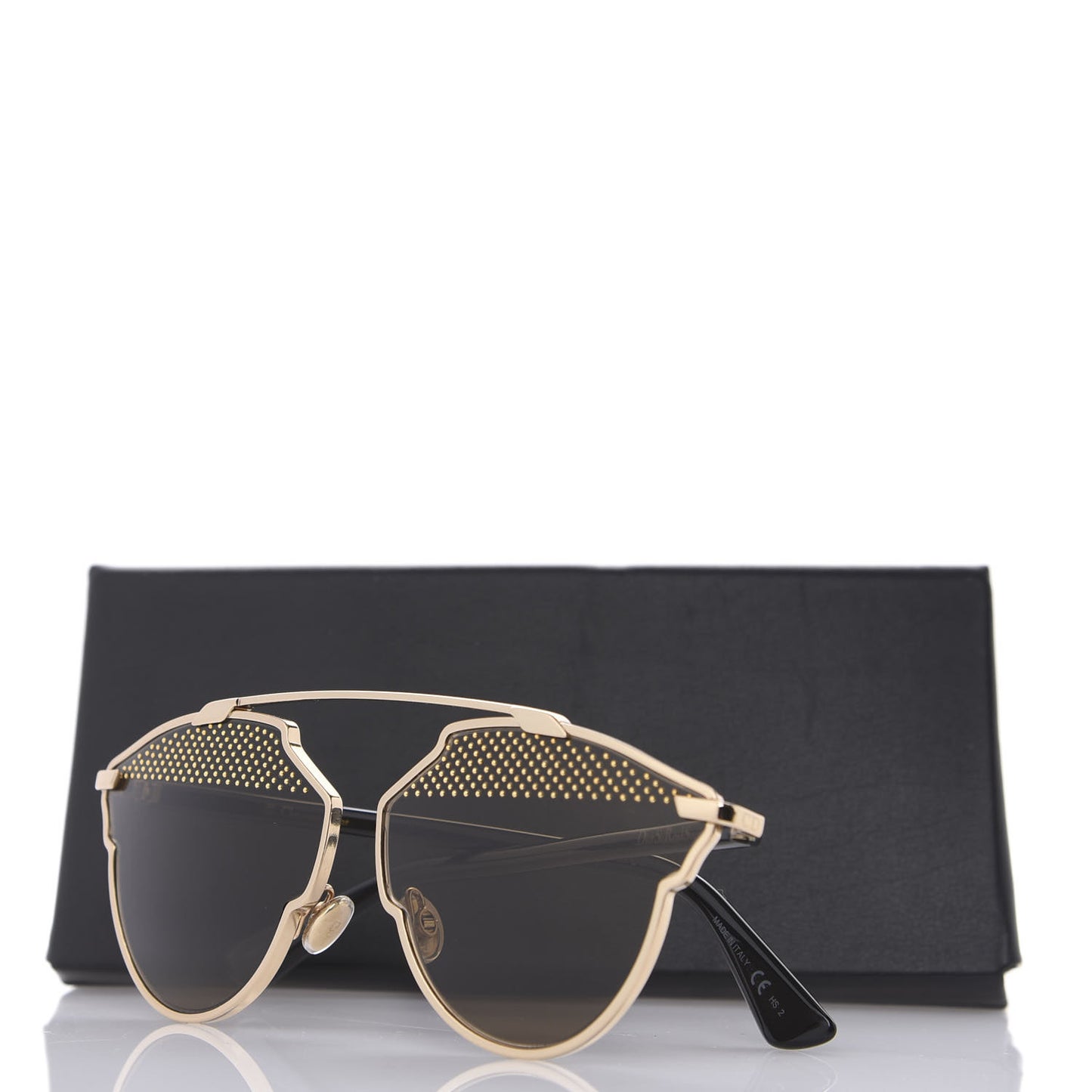 Studded So Real Sunglasses Gold