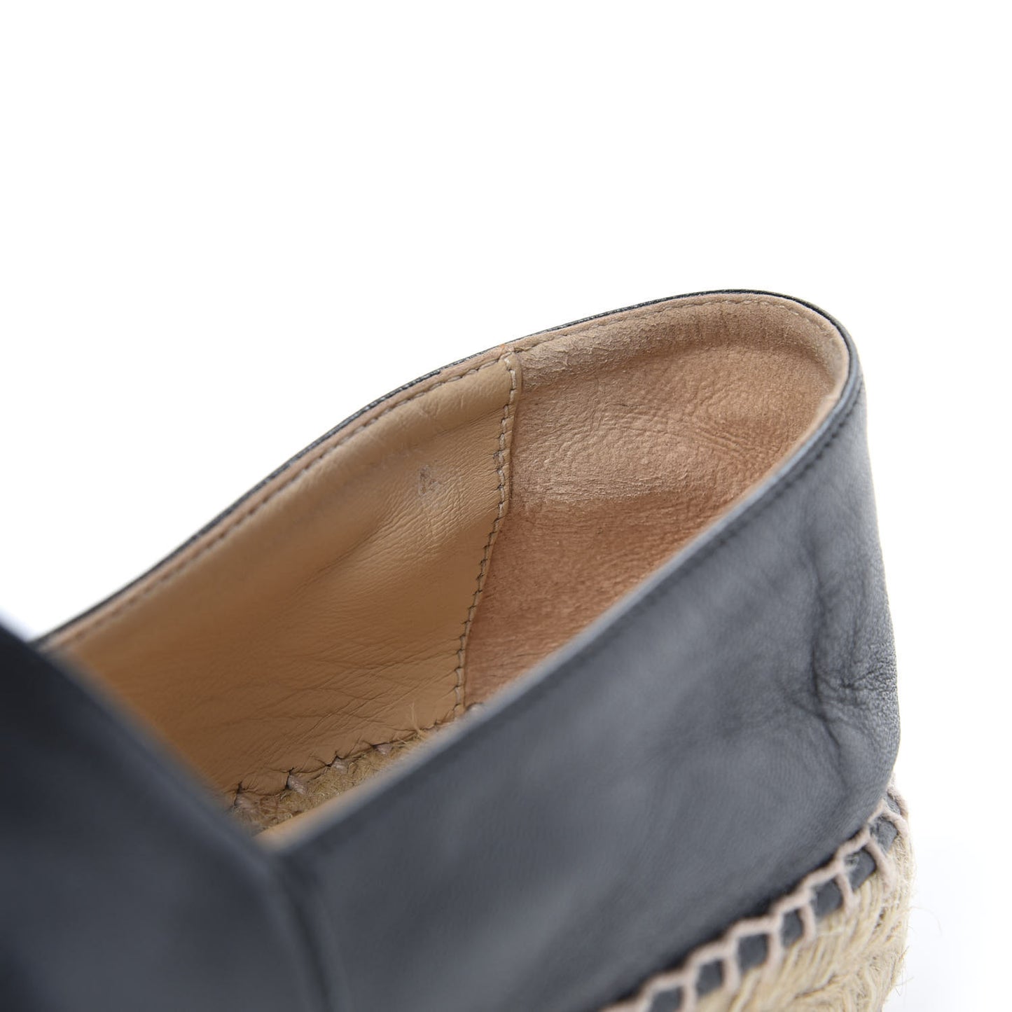 Lambskin CC Espadrilles 40 Black