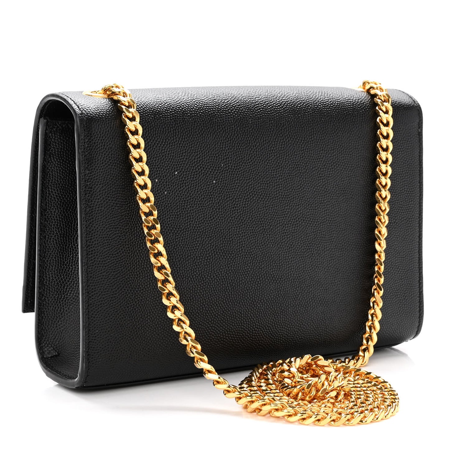Grain De Poudre Small Classic Monogram Kate Satchel Black