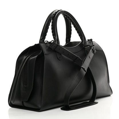 Balenciaga Grained Calfskin Neo Classic Black Hardware Medium City Black 3 of 10