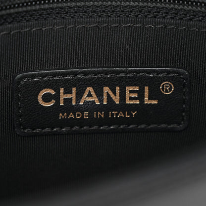 Chanel Sheepskin Chevron Quilted Medium Vintage Mademoiselle Flap Black 7 of 10