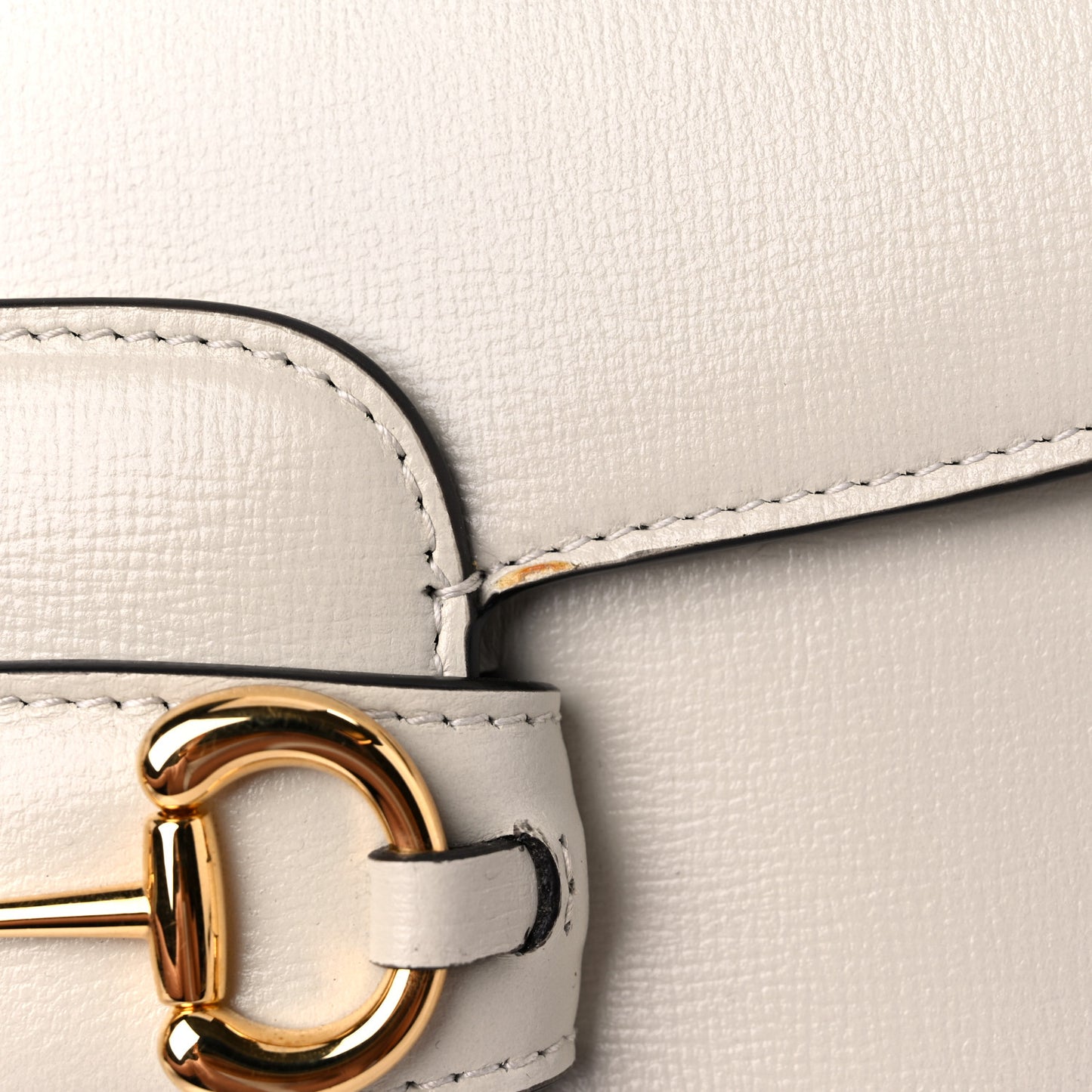 Azalea Calfskin Horsebit 1955 Shoulder Bag Mystic White