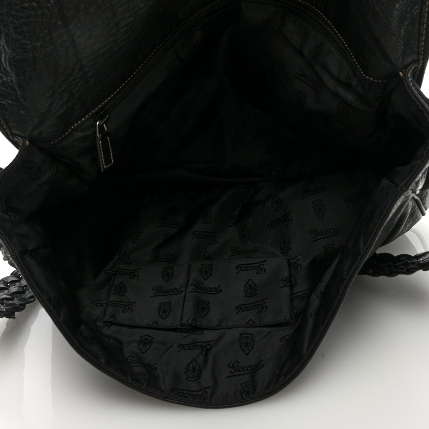 Calfskin Messenger Bag Black