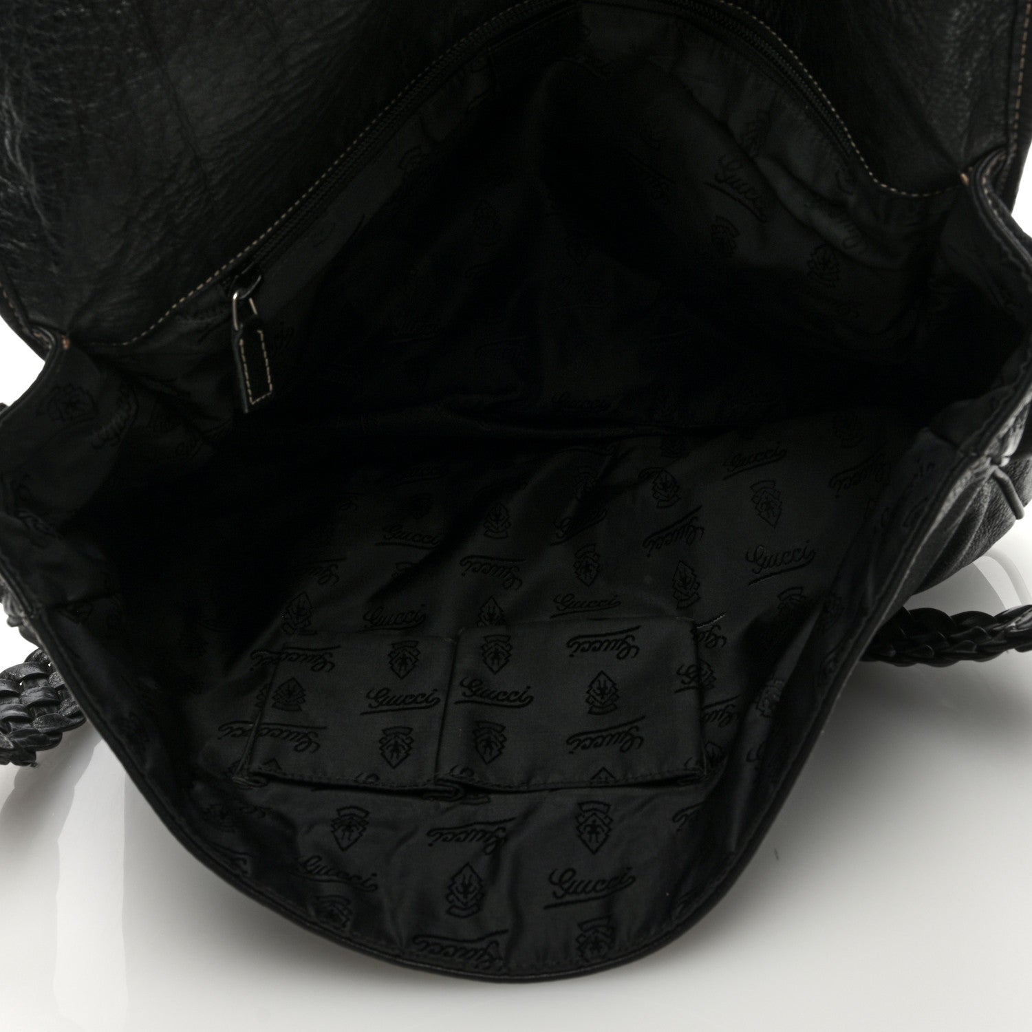 Gucci Calfskin Messenger Bag Black 5 of 8