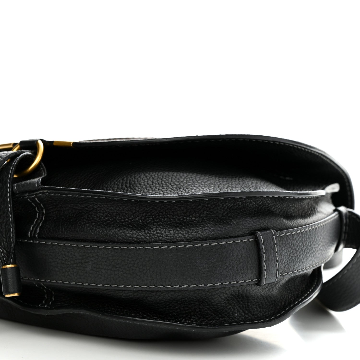 Chloe Calfskin Medium Marcie Round Crossbody Bag Black 11 of 13