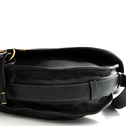 Chloe Calfskin Medium Marcie Round Crossbody Bag Black 11 of 13