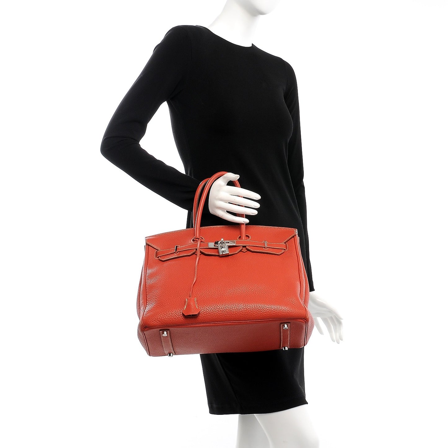 Taurillon Clemence Birkin 35 Sanguine