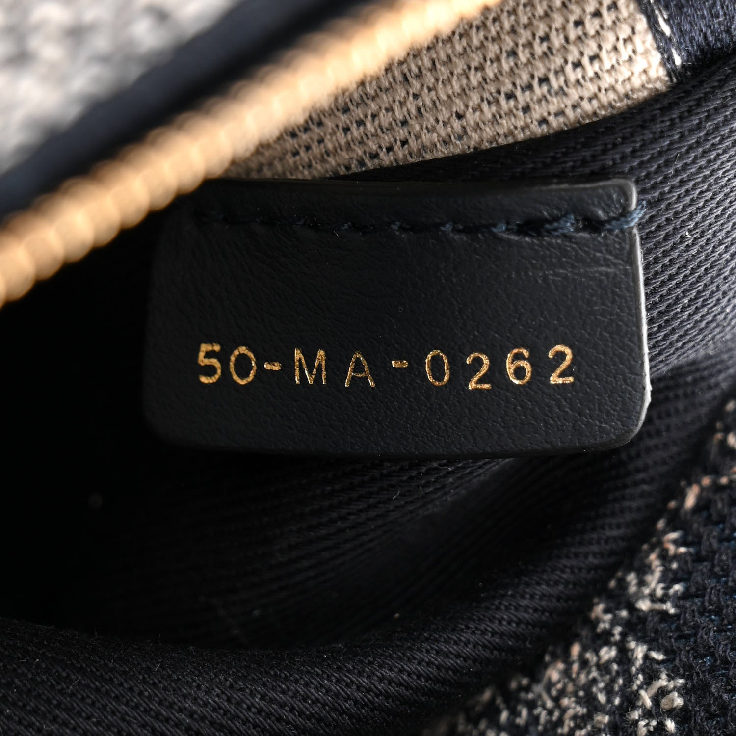 Christian Dior Toile de Jouy Embroidered Large Lady D-Lite Navy 7 of 10