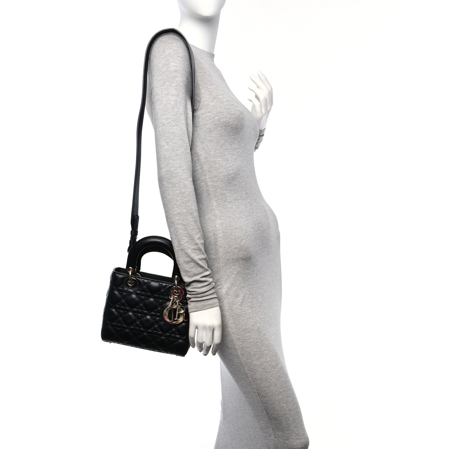 Lambskin Cannage Small My ABCDior Lady Dior Black