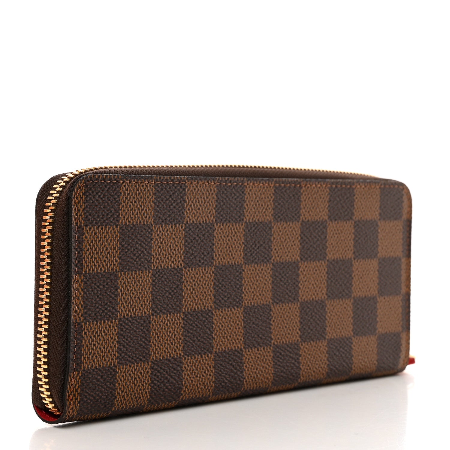 Louis Vuitton Damier Ebene Clemence Wallet Cherry 3 of 8