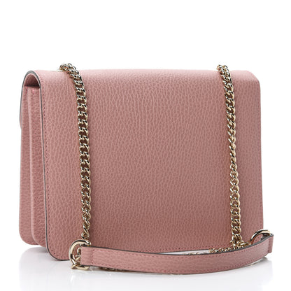 Gucci Dollar Calfskin Small Interlocking G Shoulder Bag Soft Pink 3 of 10