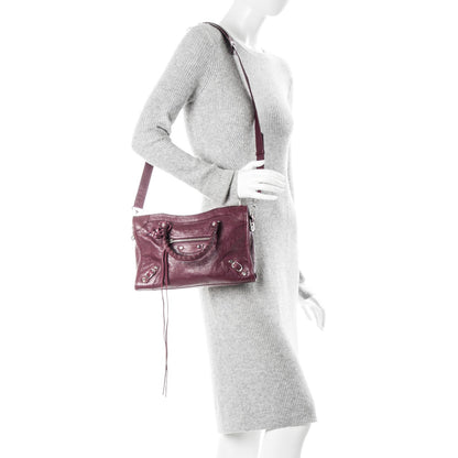 Balenciaga Agneau Classic Silver Hardware S City Violet Prune 2 of 7