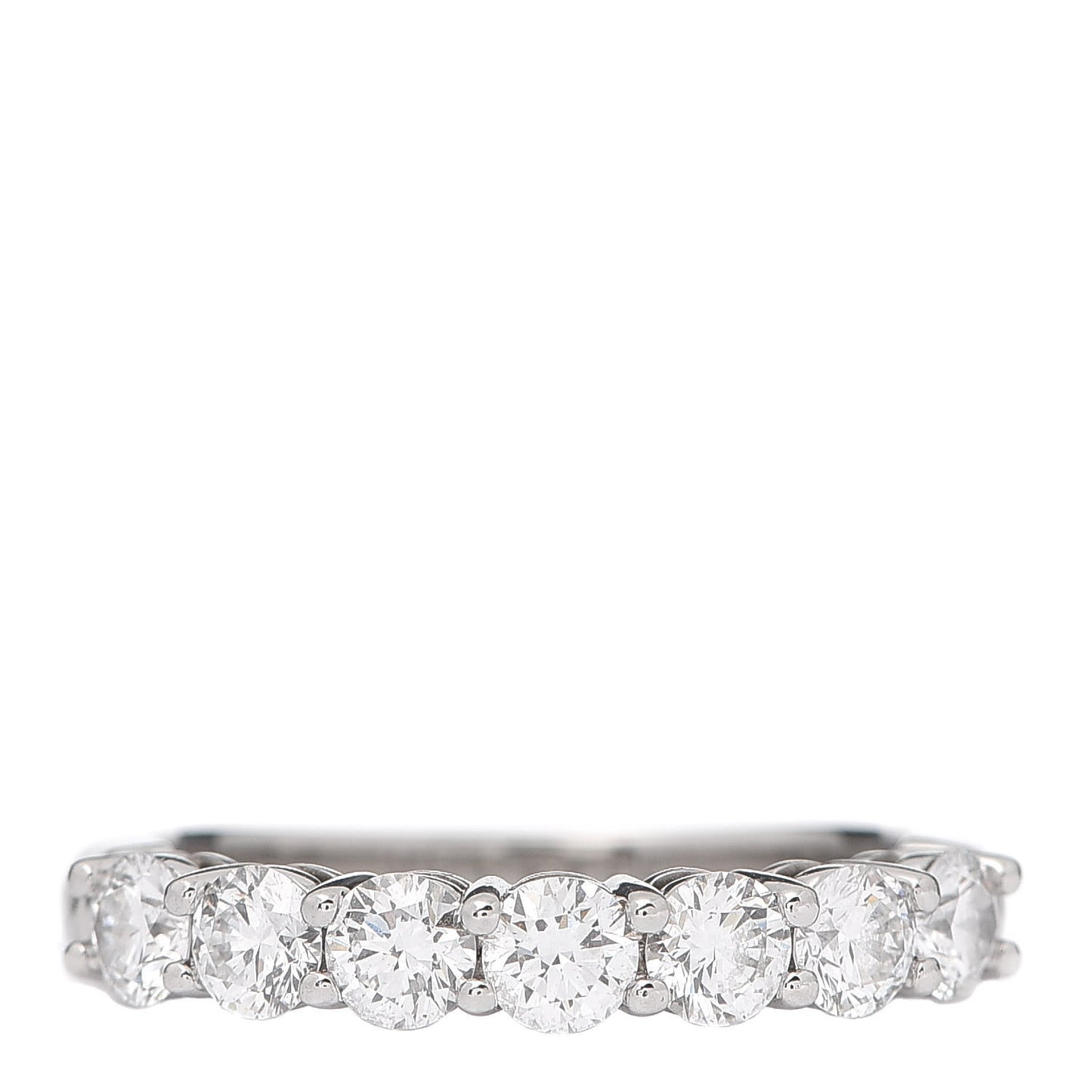Platinum Diamond 3.5mm Half Circle Embrace Band Ring 52 6