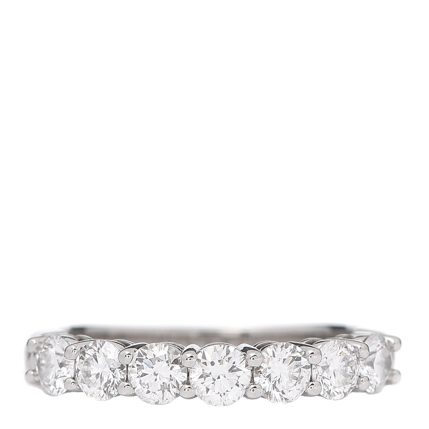 Tiffany Platinum Diamond 3.5mm Half Circle Embrace Band Ring 52 6 1 of 6