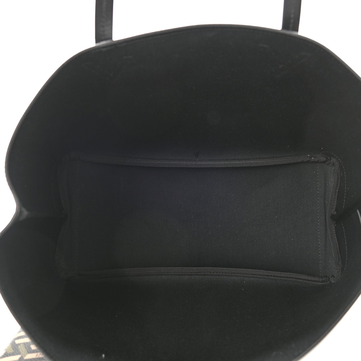 Versace Coated Canvas Calfskin La Greca Medusa Music Signature Shopper Tote Bag Black Khaki Multicolor 5 of 9