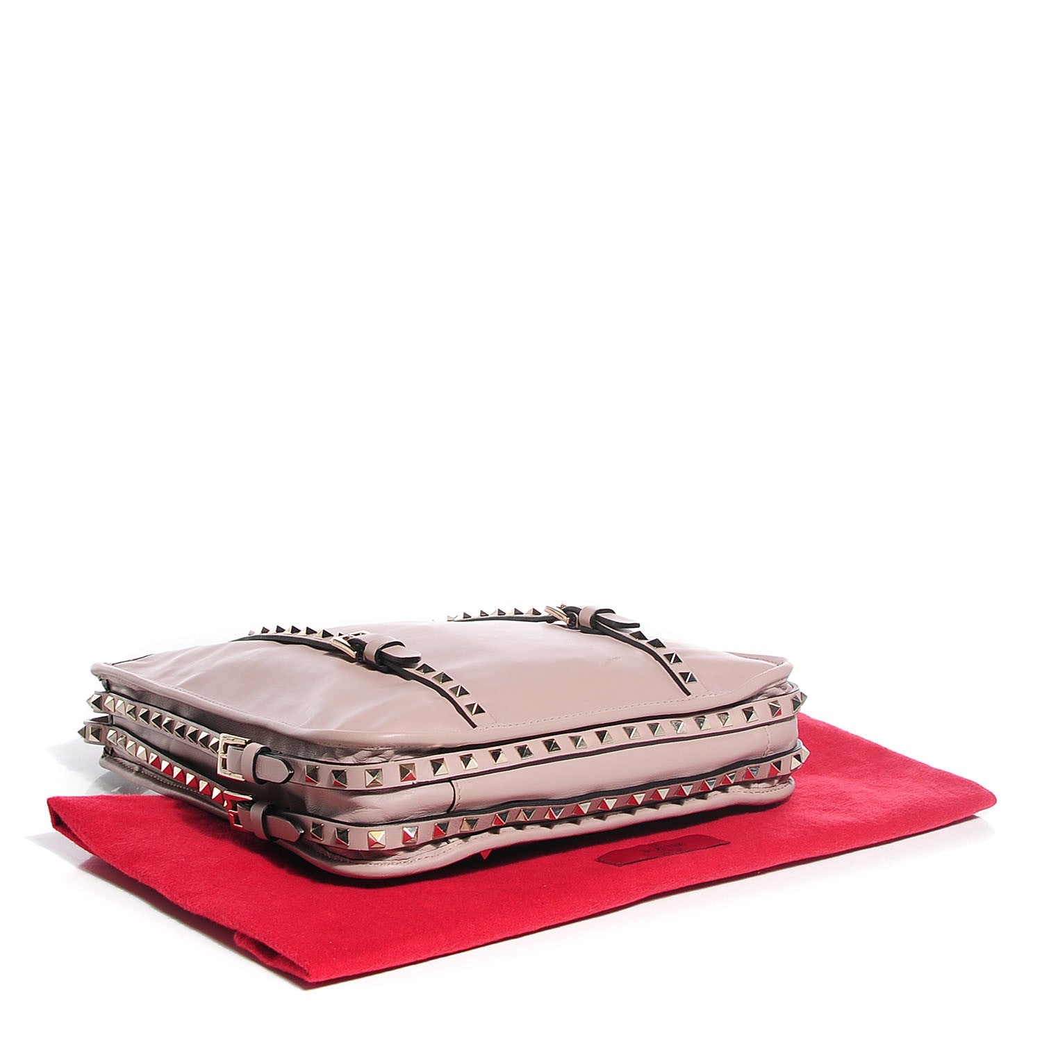 Valentino Garavani Vitello Rockstud Shopper Tote Poudre 4 of 8