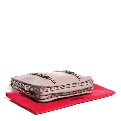 Valentino Garavani Vitello Rockstud Shopper Tote Poudre 4 of 8