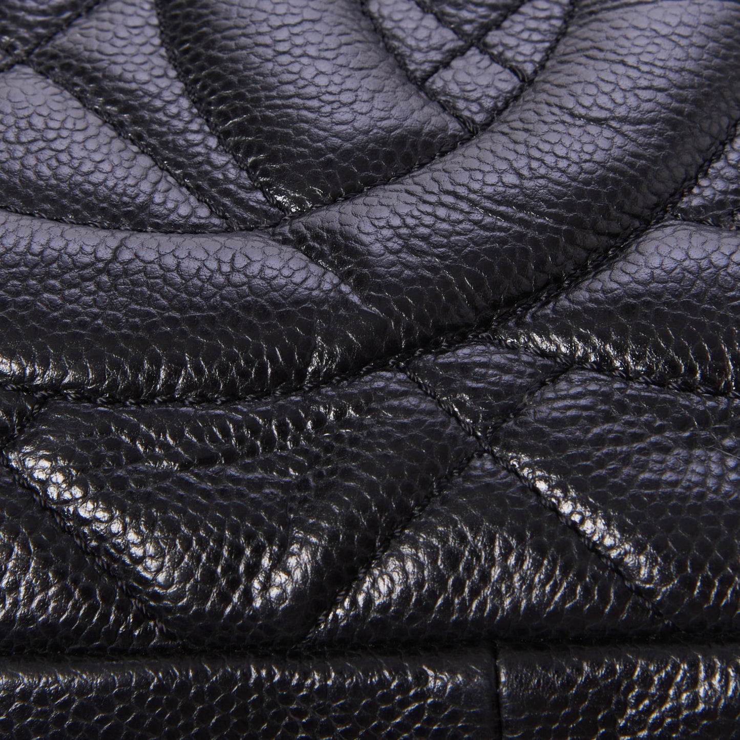 Caviar Quilted Timeless CC Soft Tote Black