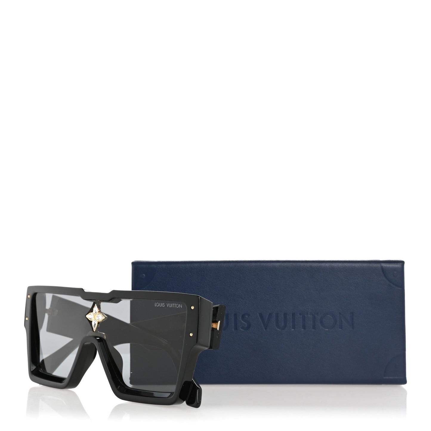 Acetate Swarovski Crystal Cyclone Sunglasses Z1547W Black