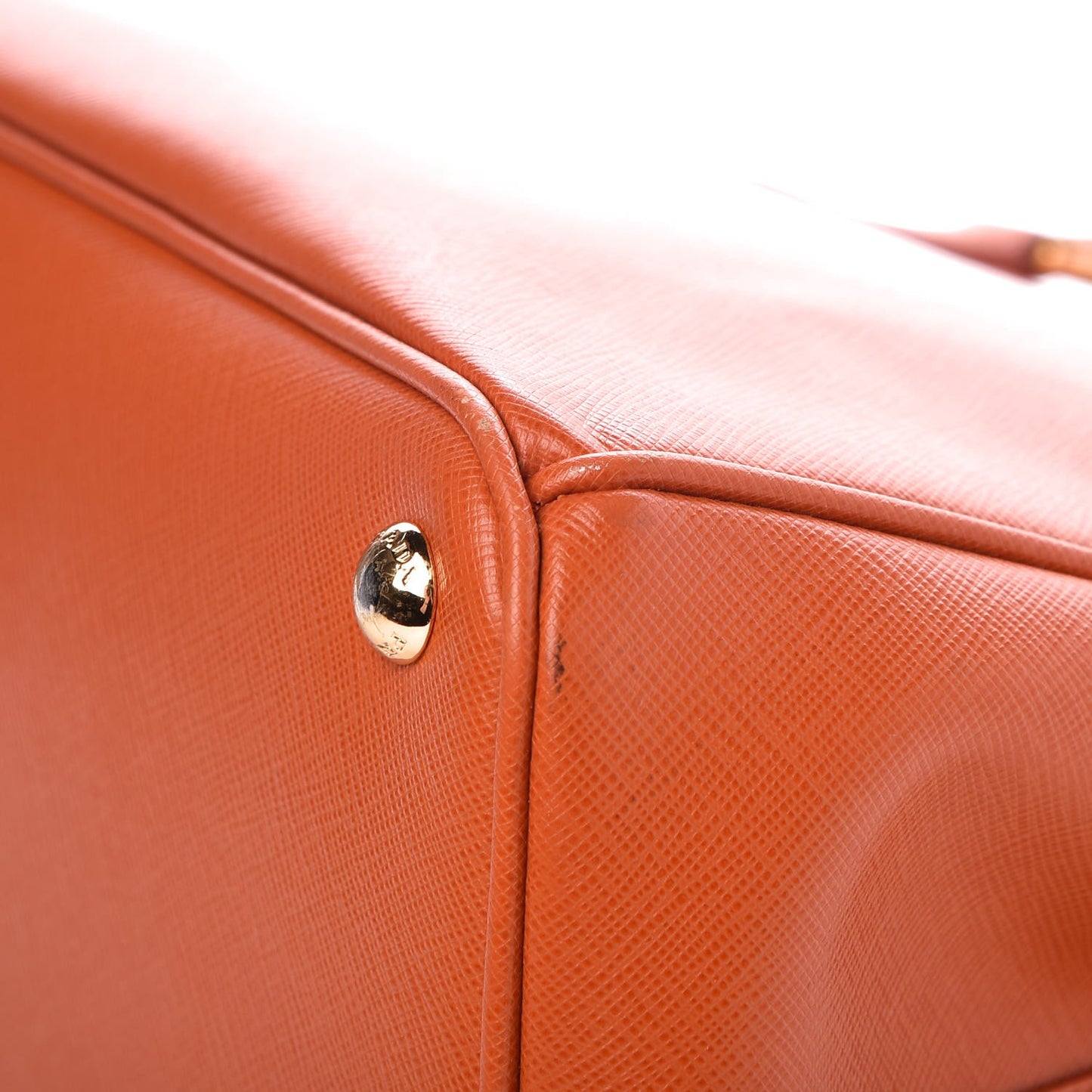 Saffiano Medium Galleria Double Zip Tote Papaya