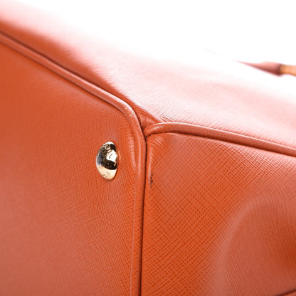 Prada Saffiano Medium Galleria Double Zip Tote Papaya 13 of 14