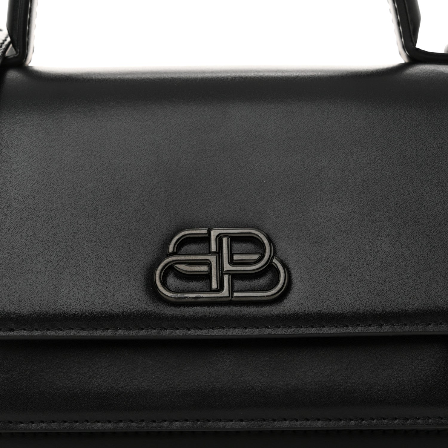 Balenciaga Box Calfskin Monochrome XS Sharp Top Handle Bag Black 8 of 13