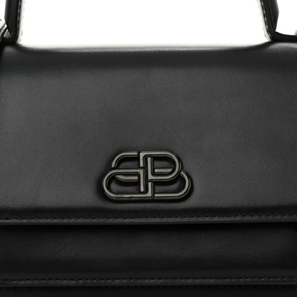 Balenciaga Box Calfskin Monochrome XS Sharp Top Handle Bag Black 8 of 13