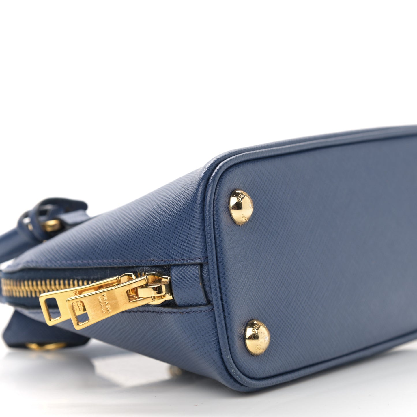 Saffiano Lux Mini Promenade Tote Azzurro