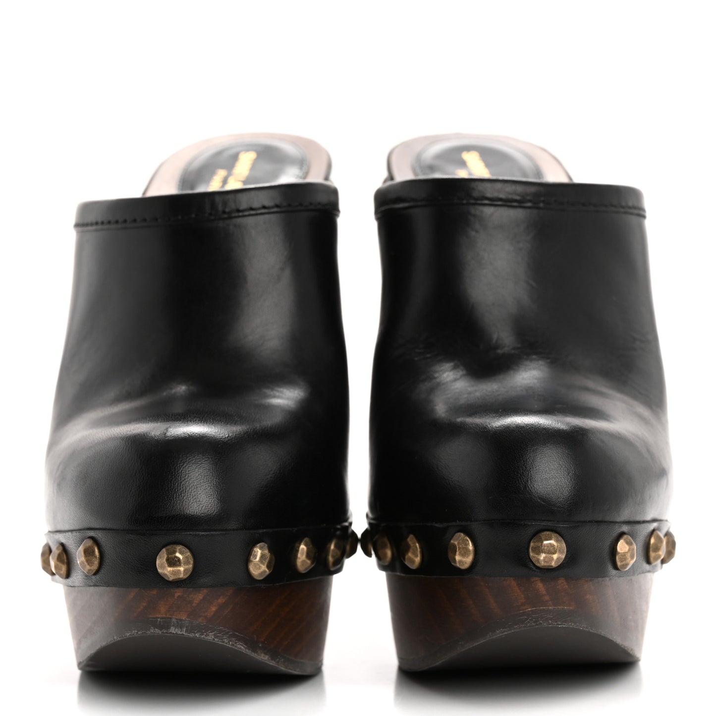 Smooth Calfskin Camoy Clogs 37 Black