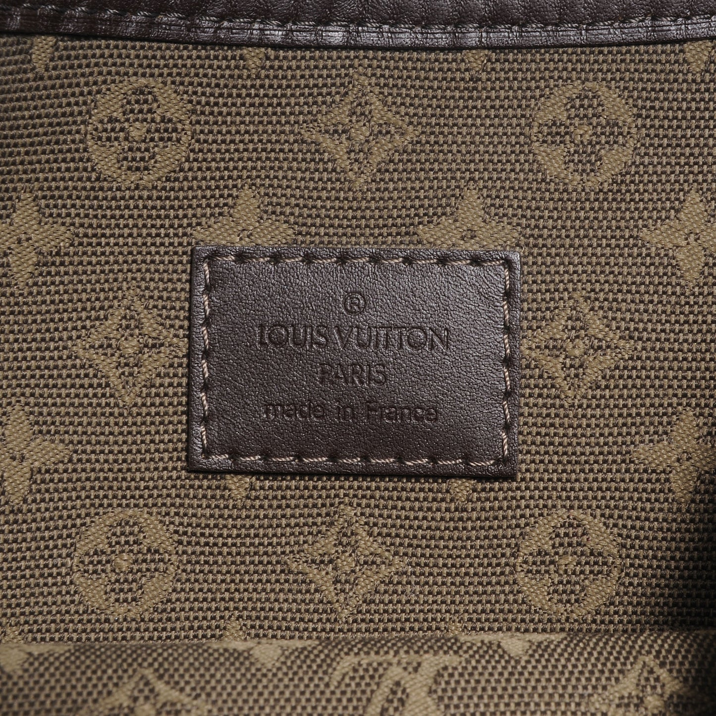 Mini Monogram Besace Mary Kate Kaki