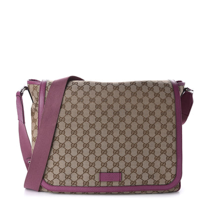 Gucci Monogram Convertible Diaper Bag Beige Peonia Flower 1 of 11