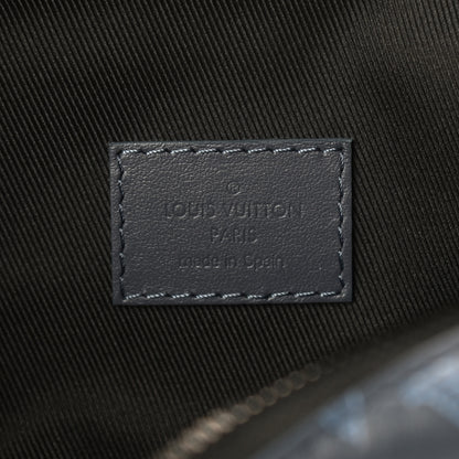 Louis Vuitton Calfskin Monogram Shadow Discovery Bumbag PM Navy Blue 5 of 7