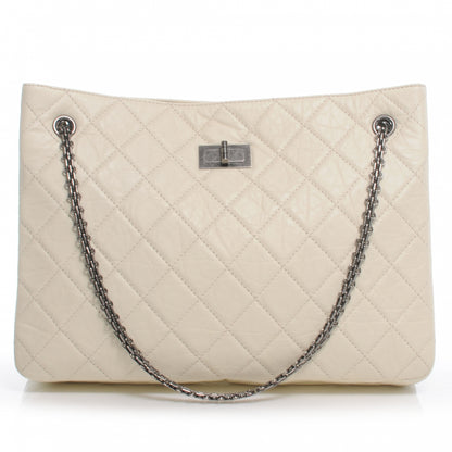Chanel Aged Calfskin Reissue 2.55 Tote Ecru 1 of 7