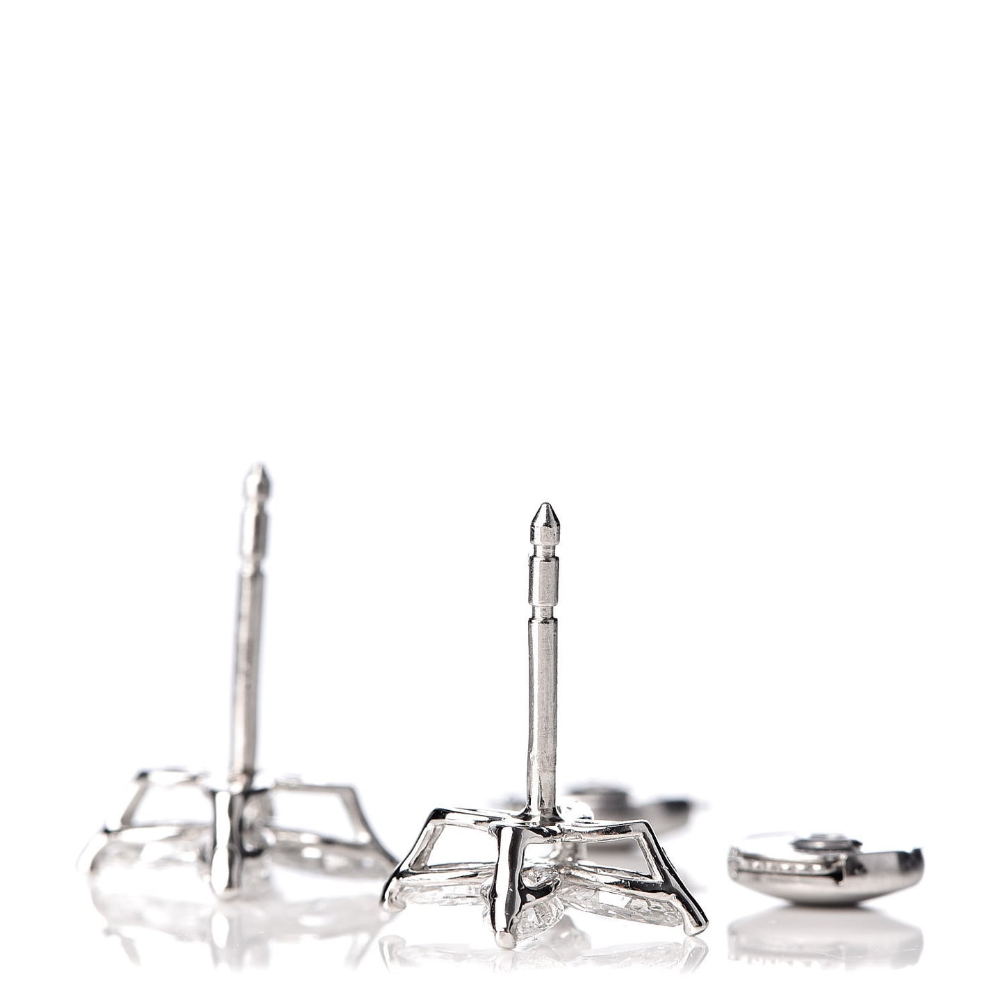 Platinum Diamond .84ctw Victoria Earrings