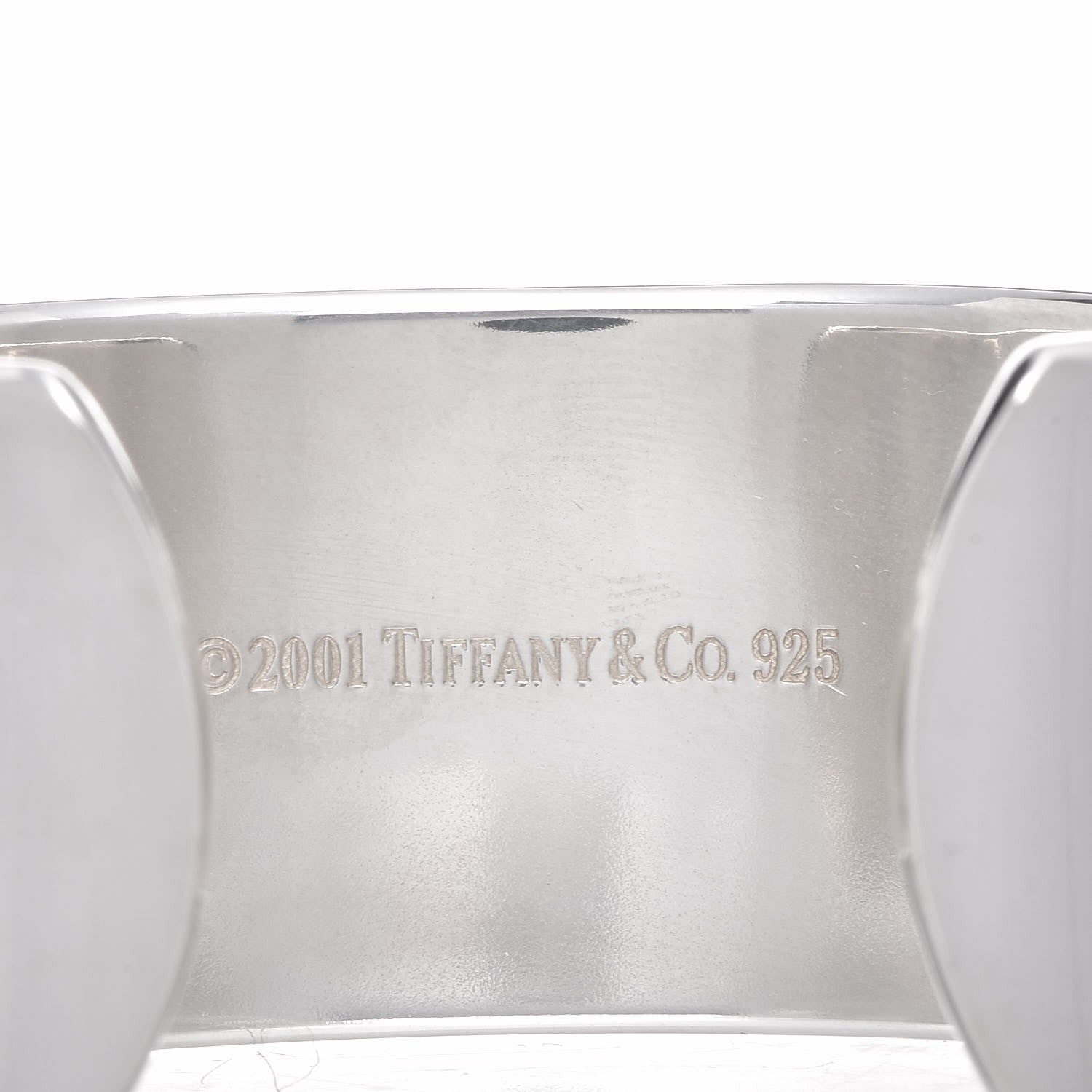 Tiffany Sterling Silver Wide 1837 Cuff Bracelet 4 of 4